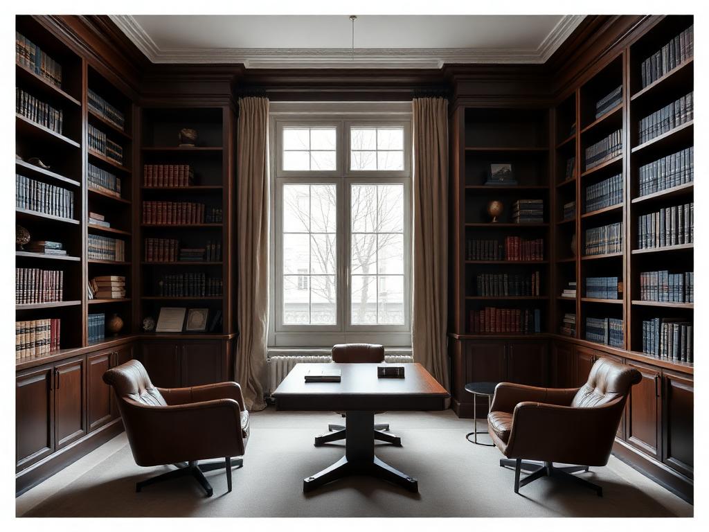 Bureau bibliothèque haussmannien